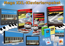 Freies Klavier spielen trainieren - Vier Einzelkurse im Sparpack